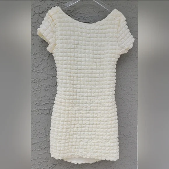 NWT Princess Polly Tahlee Backless Mini Dress Cream Size 12 - Picture 5 of 10